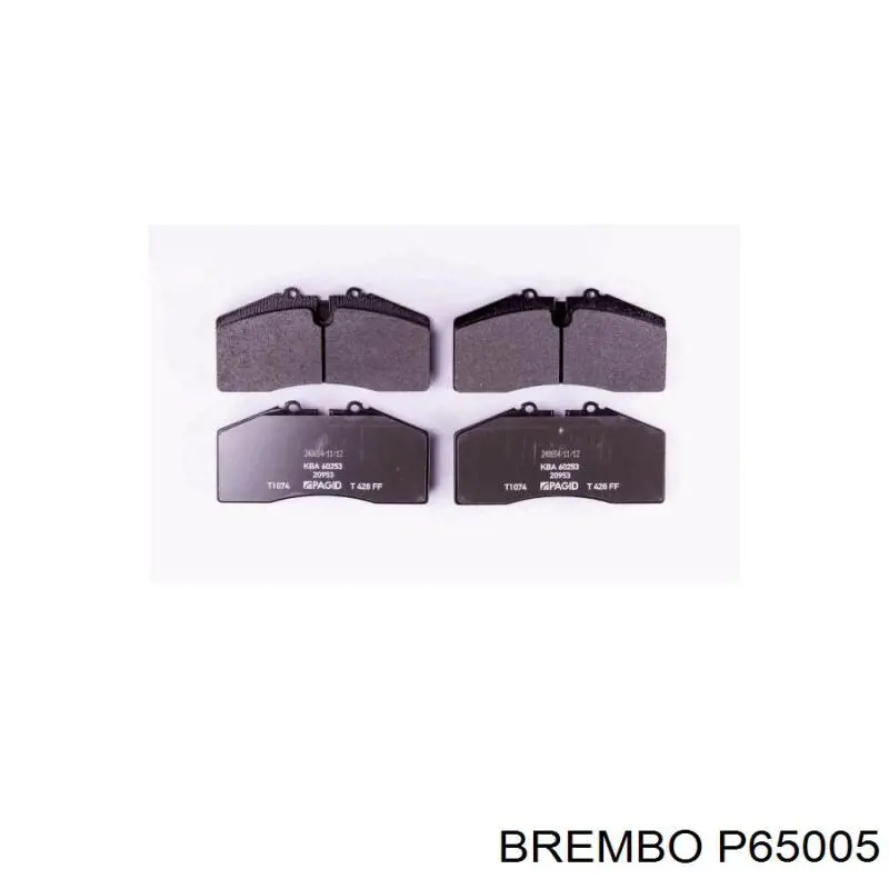 Pastillas de freno delanteras P65005 Brembo