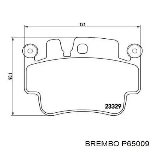 Передние тормозные колодки P65009 Brembo