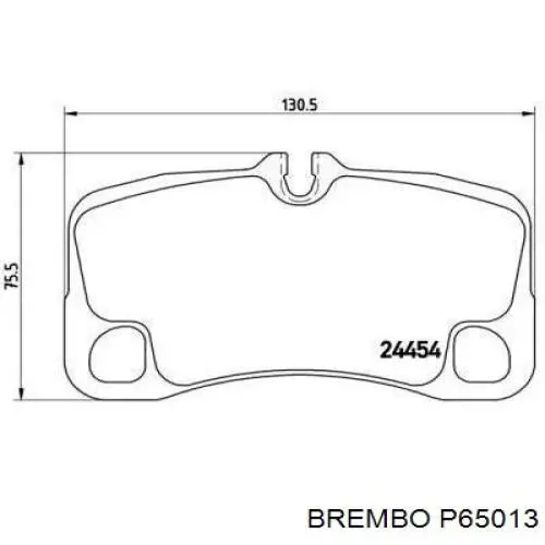 Задние тормозные колодки P65013 Brembo