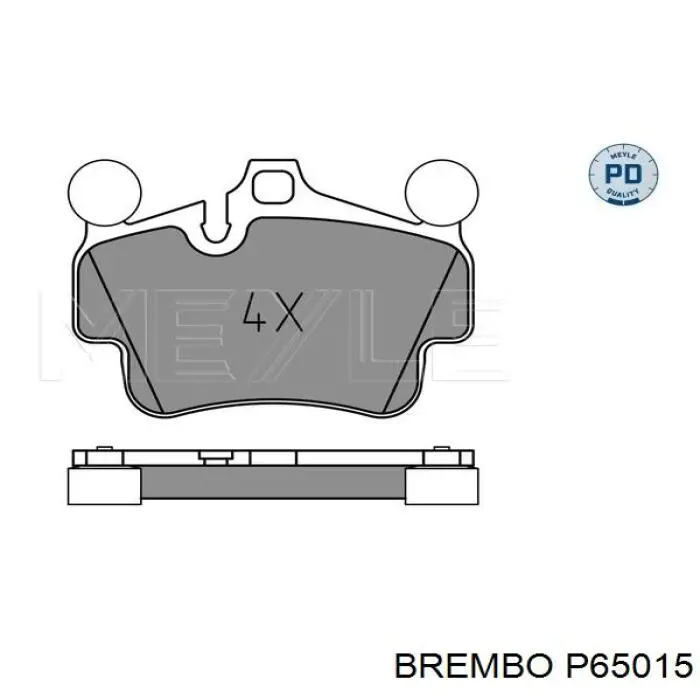 Передние тормозные колодки P65015 Brembo