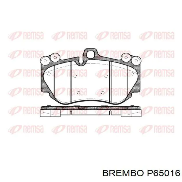 Pastillas de freno delanteras P65016 Brembo