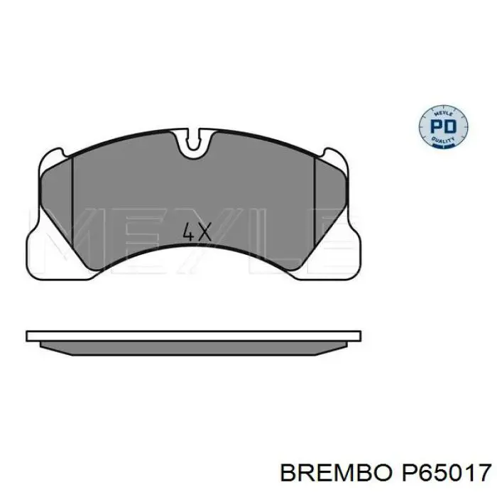 Купить P65017 Brembo Колодки тормозные