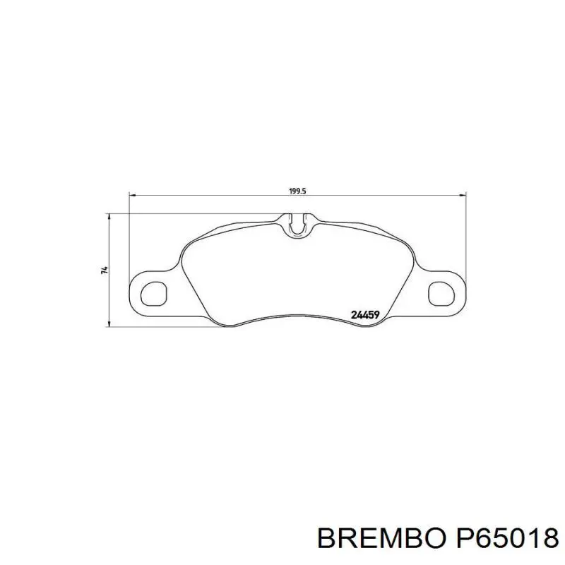 Pastillas de freno delanteras P65018 Brembo