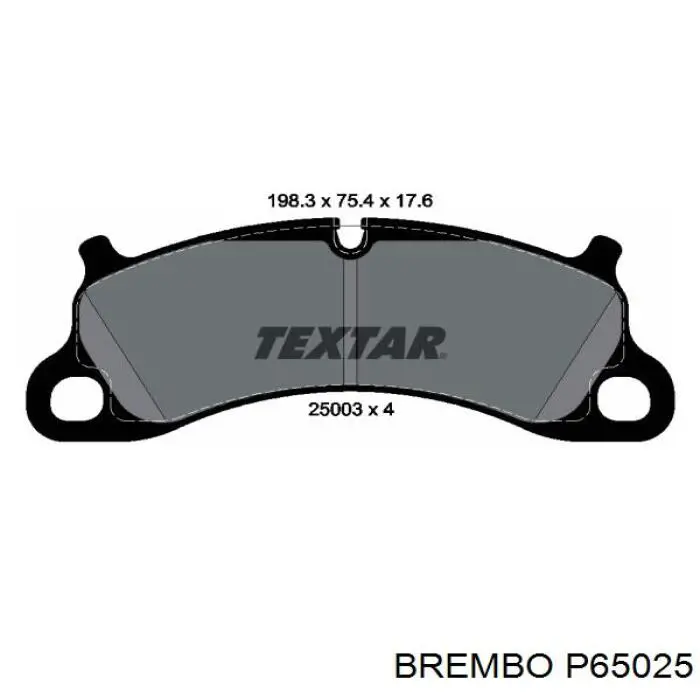 Передние тормозные колодки P65025 Brembo