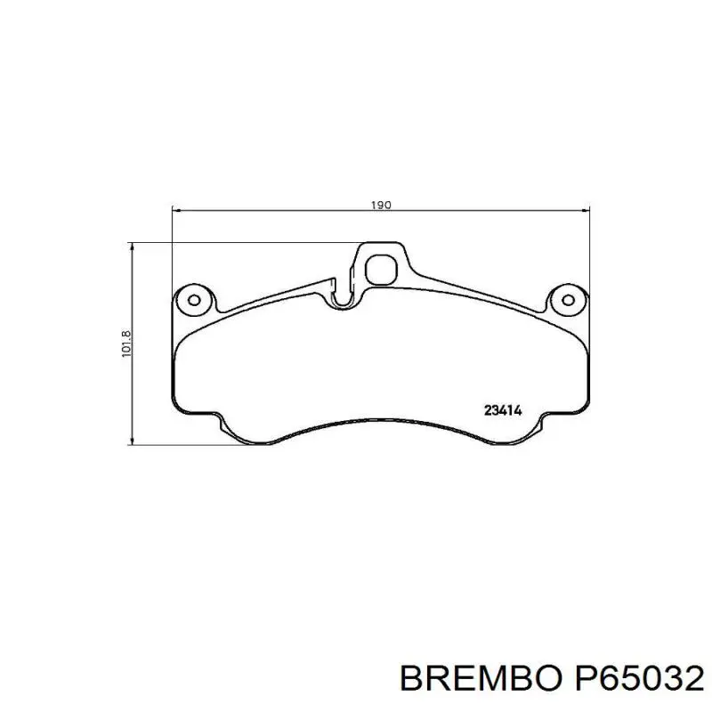 Передние тормозные колодки P65032 Brembo