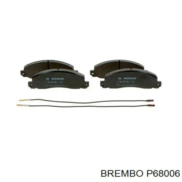 Pastillas de freno delanteras P68006 Brembo
