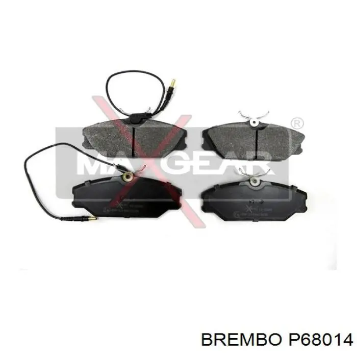 P68014 Brembo колодки тормозные передние дисковые