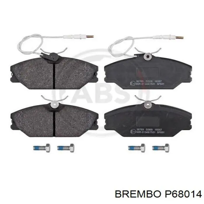 Колодки гальмівні передні, дискові P68014 Brembo