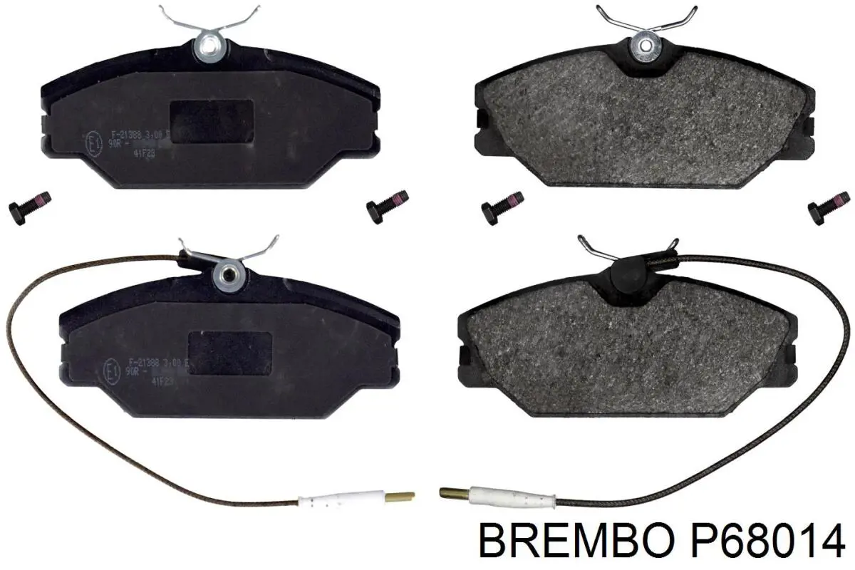 Колодки гальмівні передні, дискові P68014 Brembo