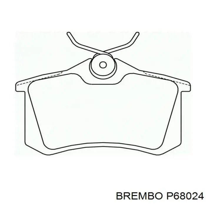 Купить P68024 Brembo Колодки тормозные задние, дисковые