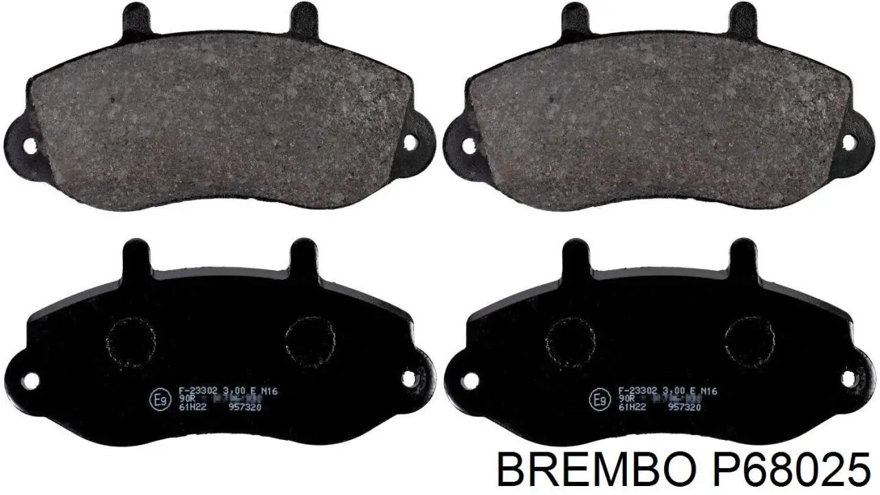 Купить P68025 Brembo Колодки тормозные