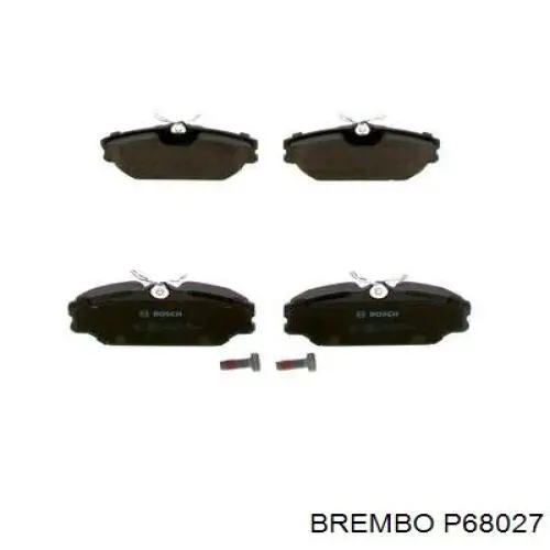 Купить P68027 Brembo Колодки тормозные