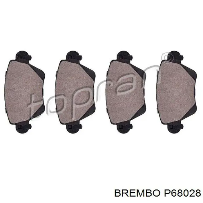 Задние дисковые колодки Brembo P68028