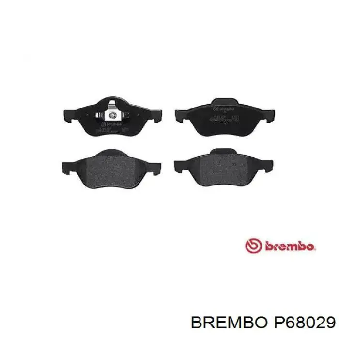 P68029 Brembo колодки тормозные передние дисковые