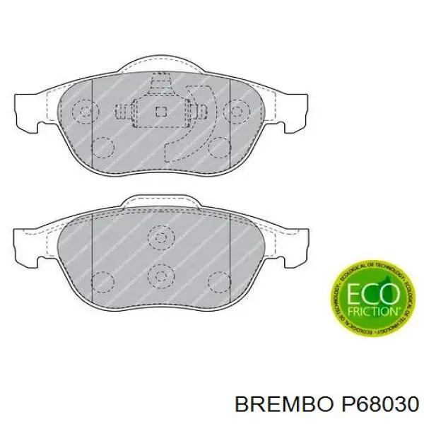 Колодки Brembo P68030 цена, от 1122.5 UAH