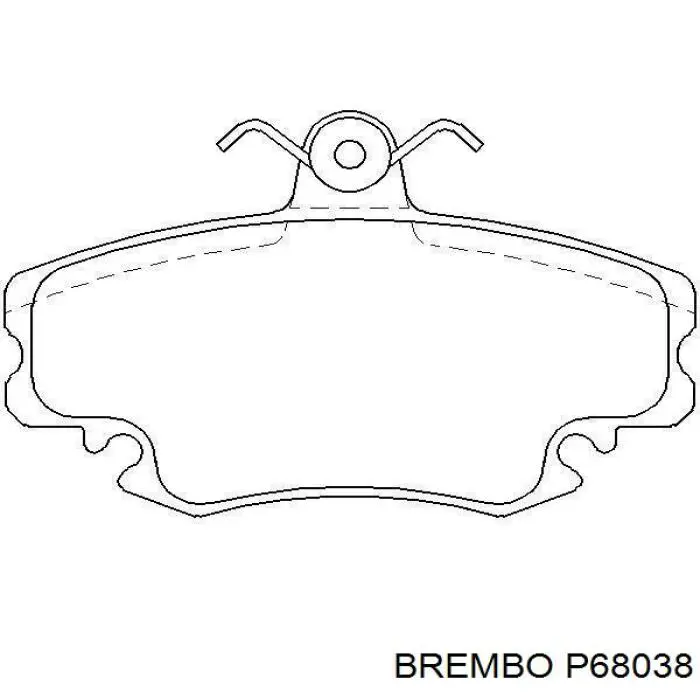 Купить P68038 Brembo Колодки тормозные