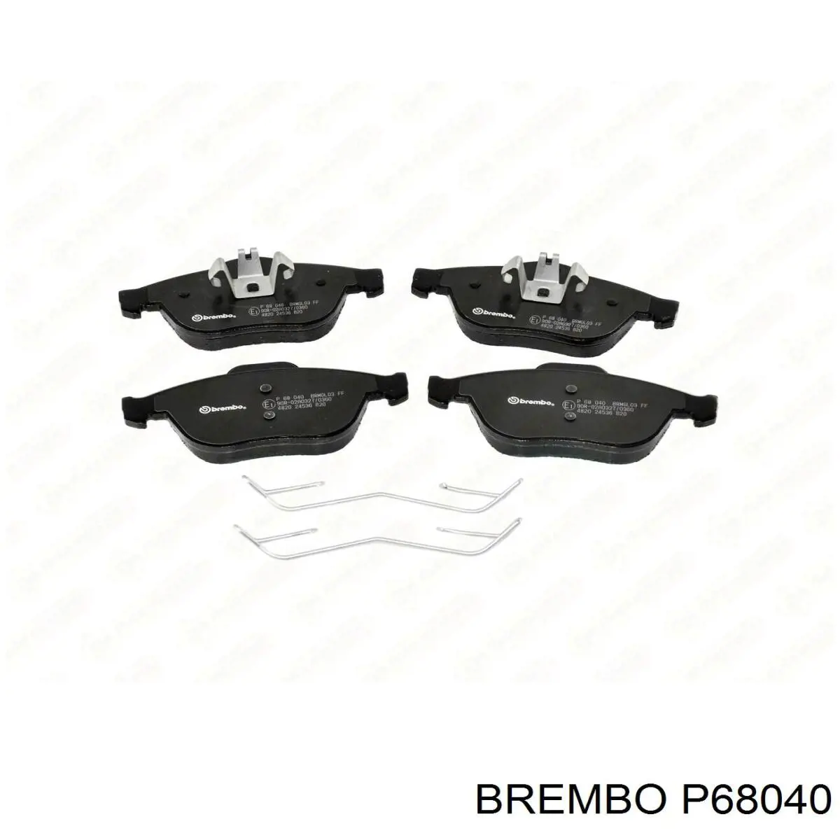 Колодки тормозные передние дисковые Brembo P68040