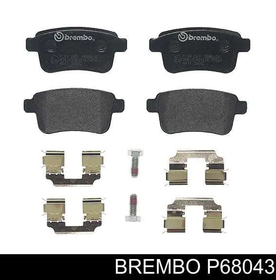 Задние тормозные колодки P68043 Brembo