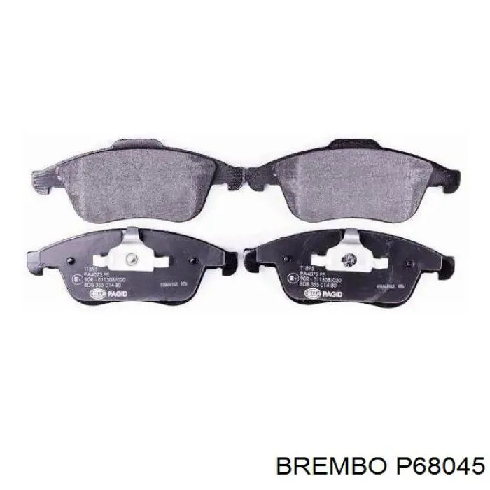 Купить P68045 Brembo Колодки тормозные
