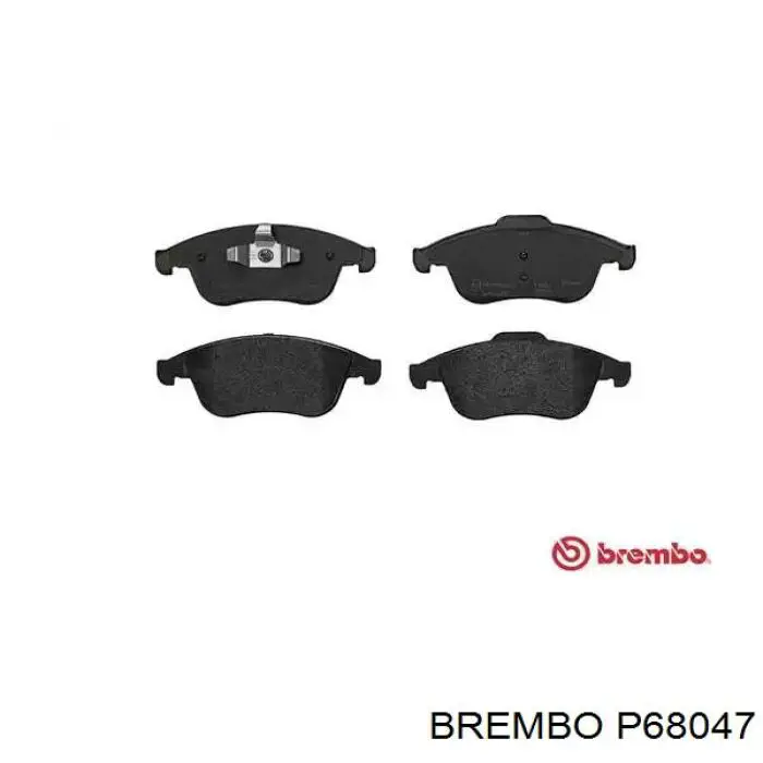 P68047 Brembo колодки тормозные передние дисковые