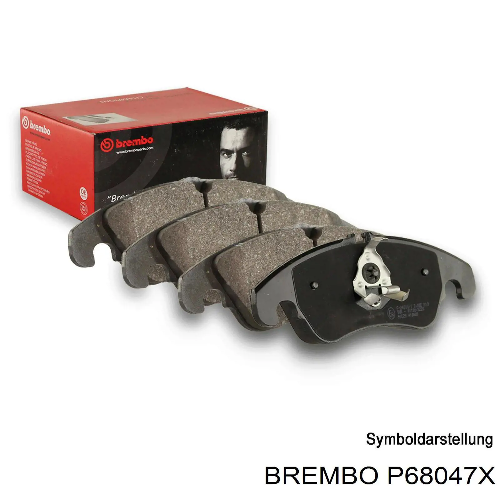 Pastillas de freno delanteras P68047X Brembo