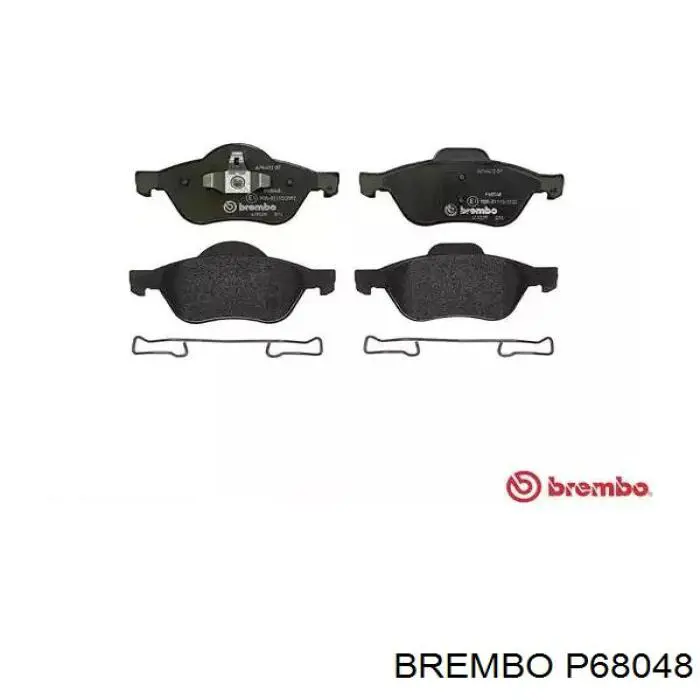 Колодки тормозные передние дисковые Brembo P68048