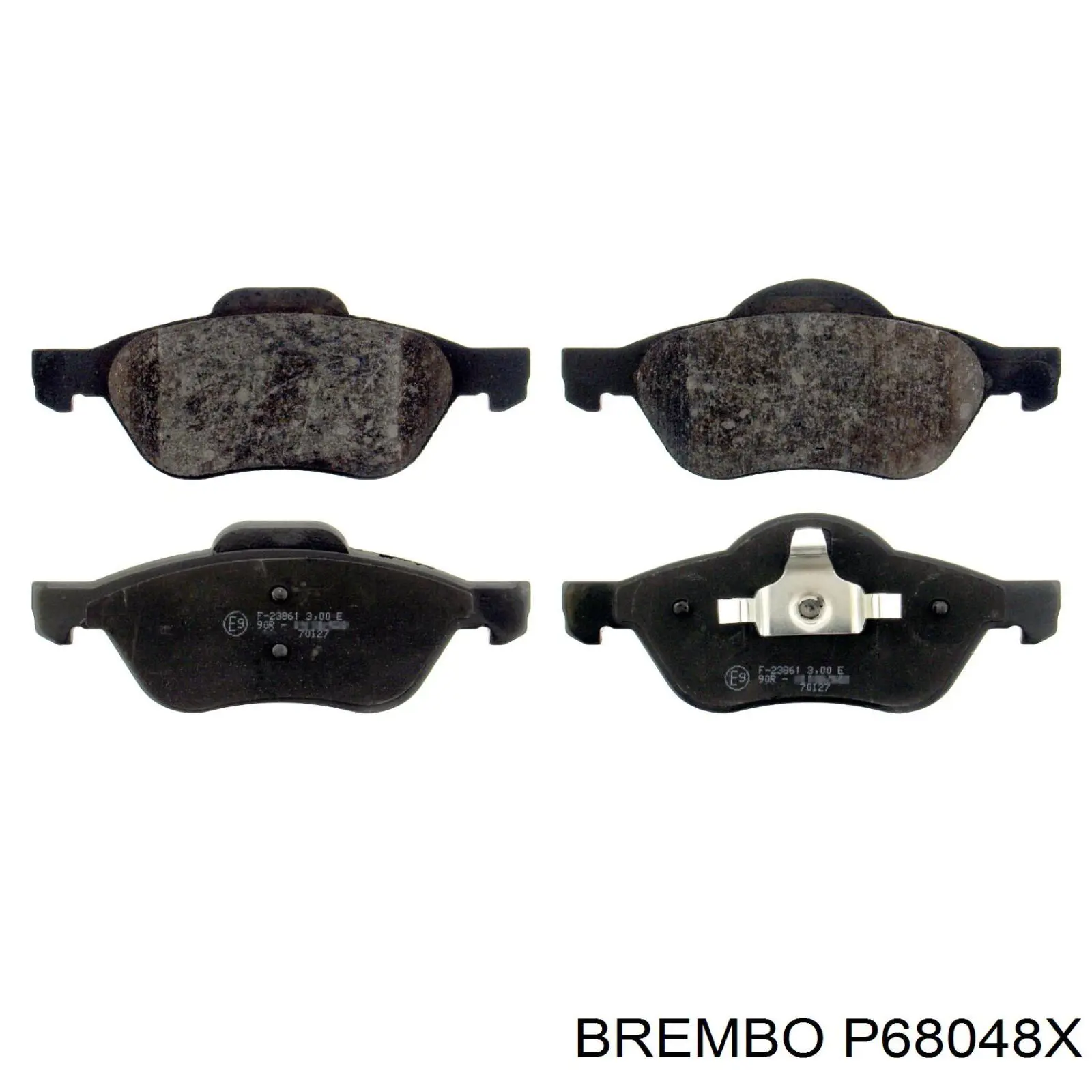 Pastillas de freno delanteras P68048X Brembo