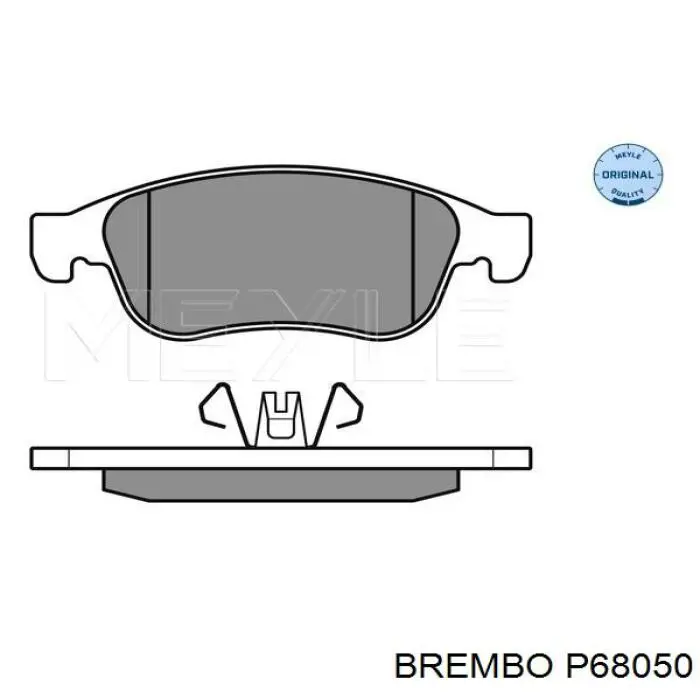 Купить P68050 Brembo Колодки тормозные