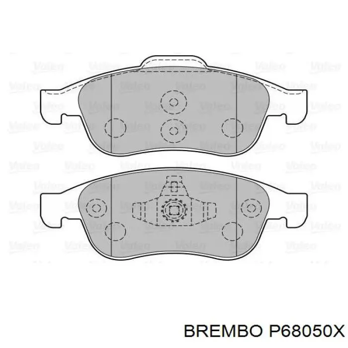 Передние тормозные колодки P68050X Brembo