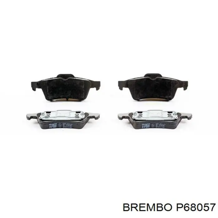 P68057 Brembo Колодки тормозные дисковые комплект