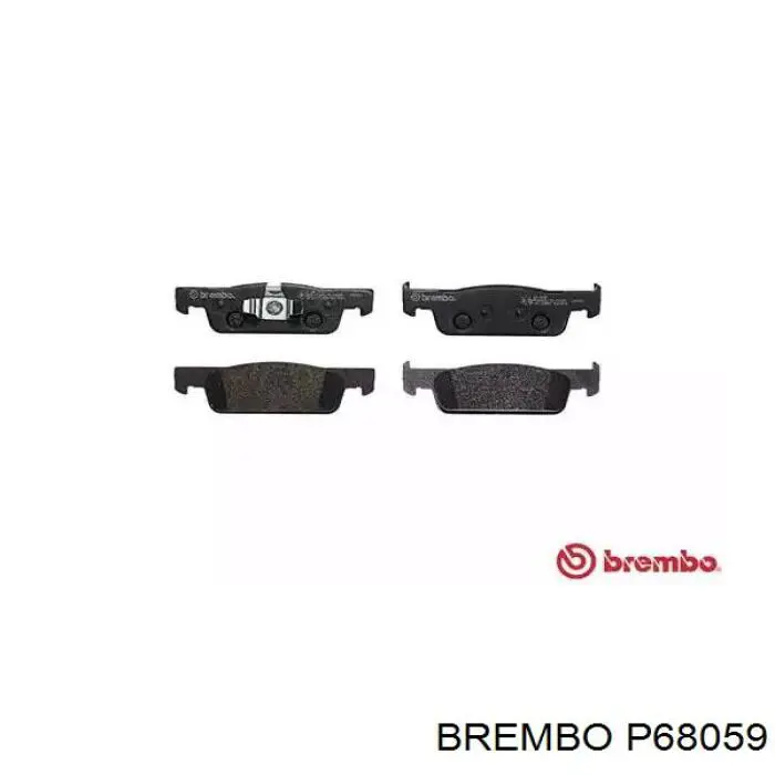 P68059 Brembo колодки тормозные передние дисковые
