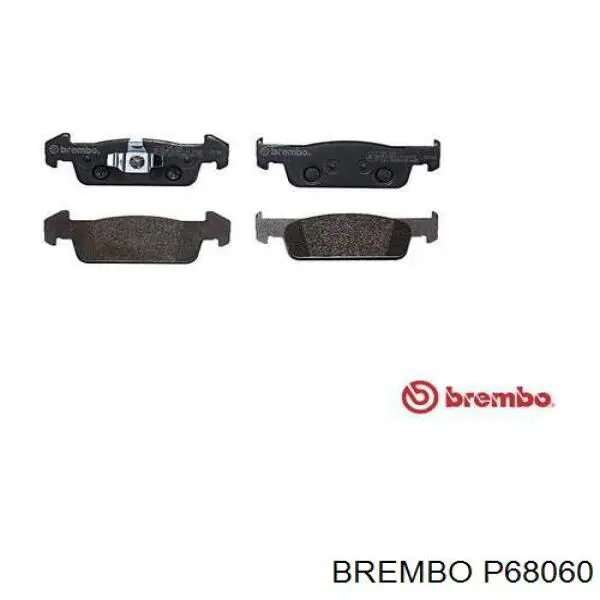 Pastillas de freno delanteras P68060 Brembo