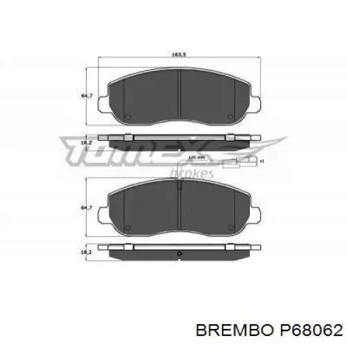 Колодки Brembo P68062 цена, от 30.54 USD