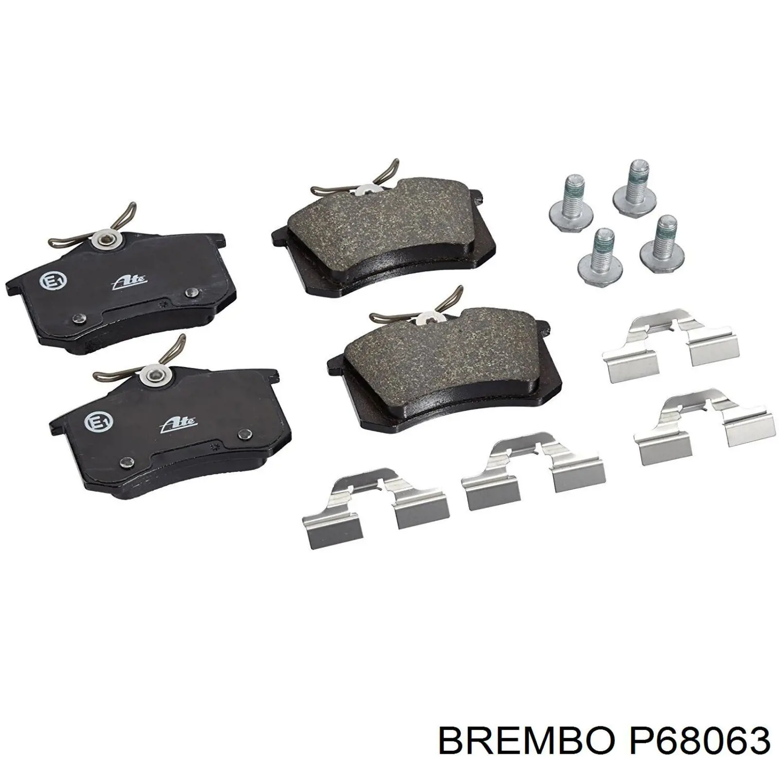 Задние тормозные колодки P68063 Brembo