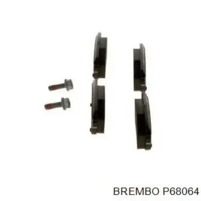 Задние дисковые колодки Brembo P68064