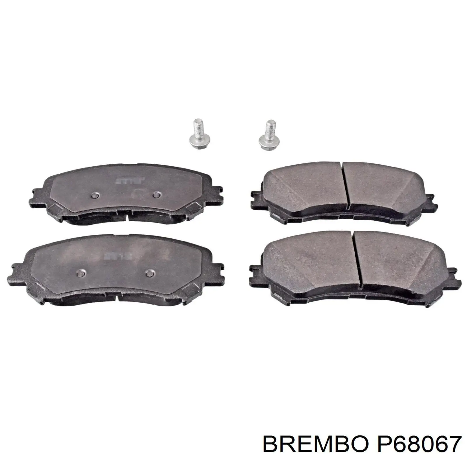 P68067 Brembo передние тормозные колодки