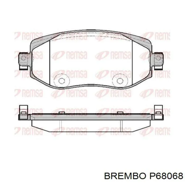 Передние тормозные колодки P68068 Brembo