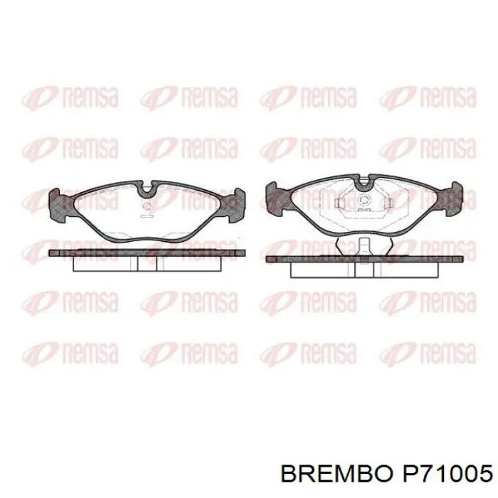 Купить P71005 Brembo Колодки тормозные