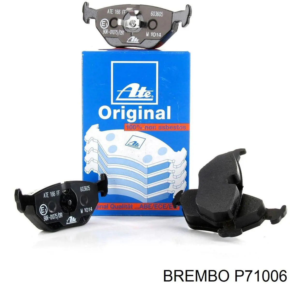 P71006 Brembo Колодки тормозные дисковые комплект