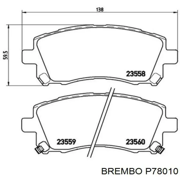 Колодки Brembo P78010 цена, от 35.22 USD