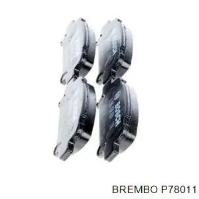 P78011 Brembo Колодки тормозные дисковые комплект