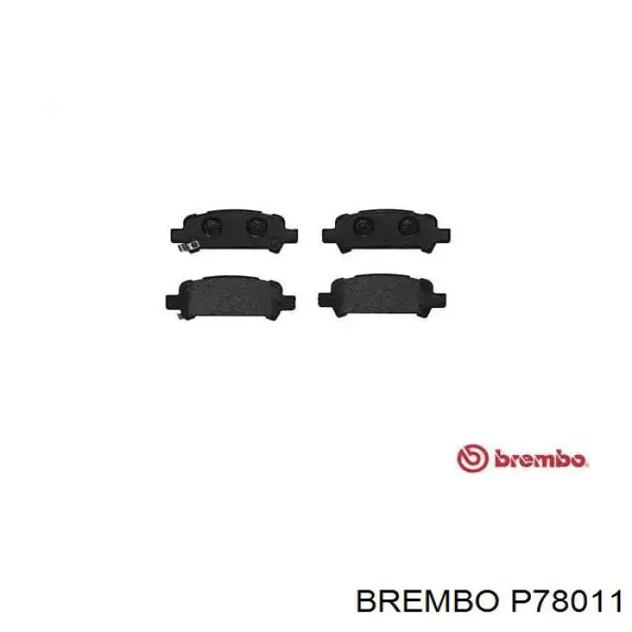 Задние тормозные колодки P78011 Brembo