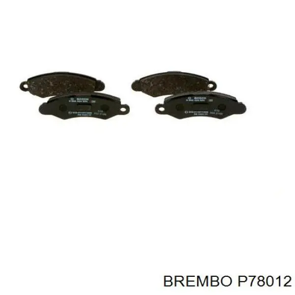 Купить P78012 Brembo Колодки тормозные