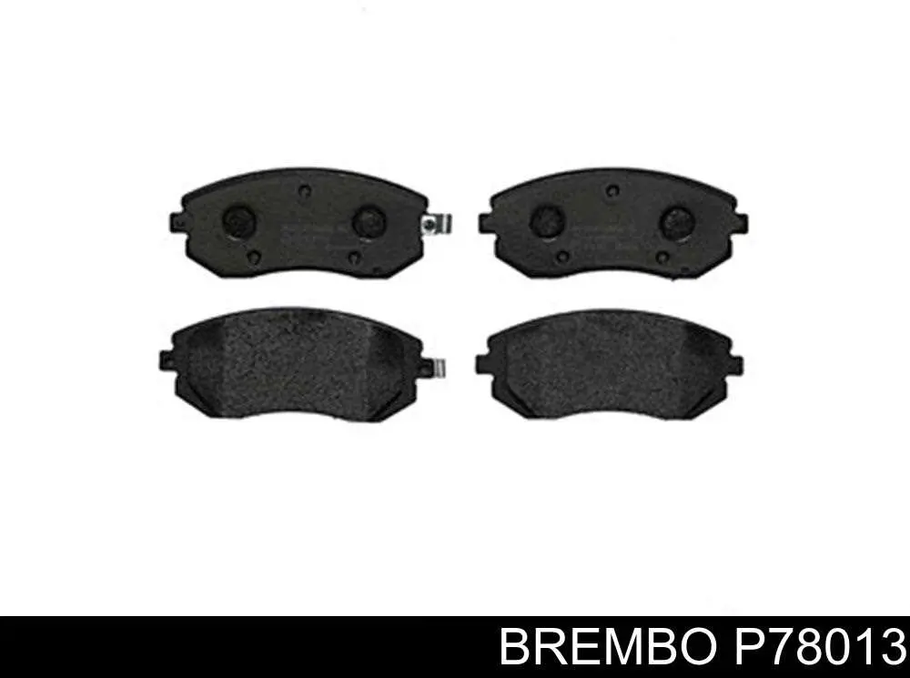 Колодки тормозные передние дисковые BREMBO P78013