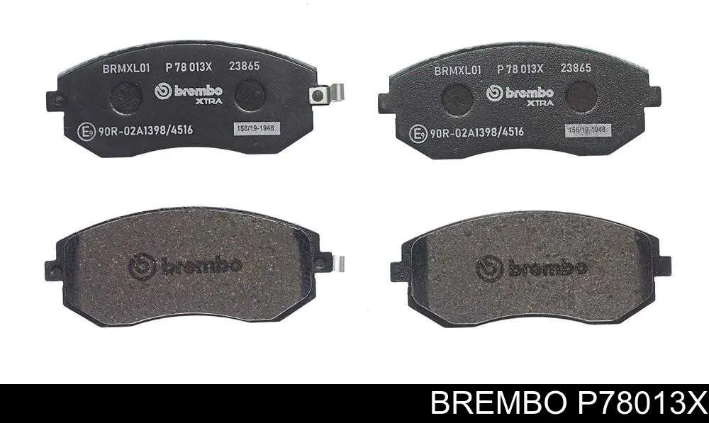 Передние тормозные колодки P78013X Brembo