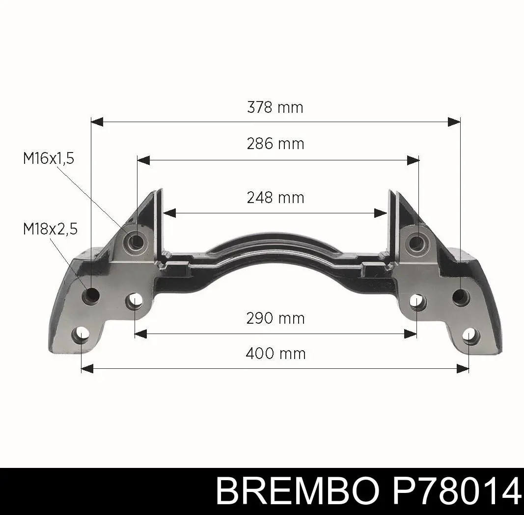 Задние тормозные колодки P78014 Brembo