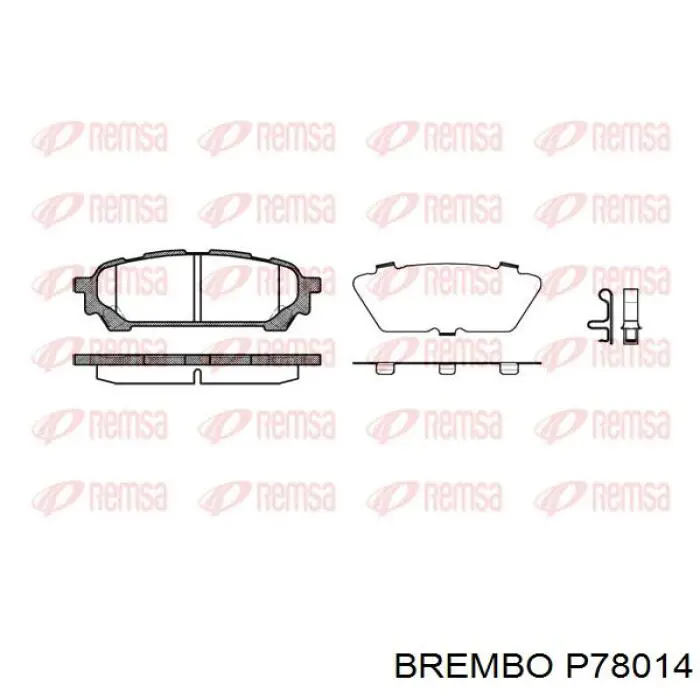 Купить P78014 Brembo Колодки тормозные задние, дисковые