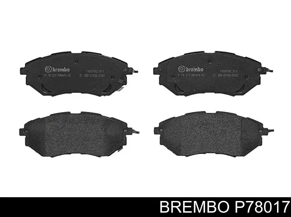 Колодки Brembo P78017 цена, от 47.45 USD
