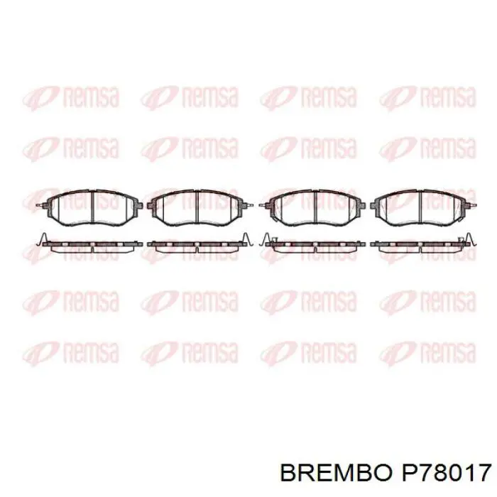 Купить P78017 Brembo Колодки тормозные