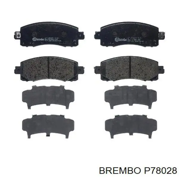 Передние тормозные колодки P78028 Brembo